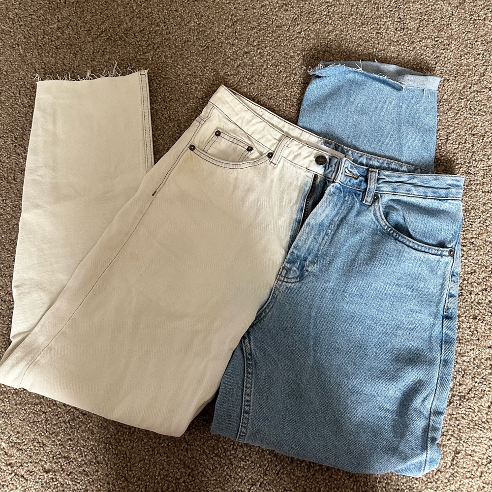 Womens size 30 (size 8) two tone jeans